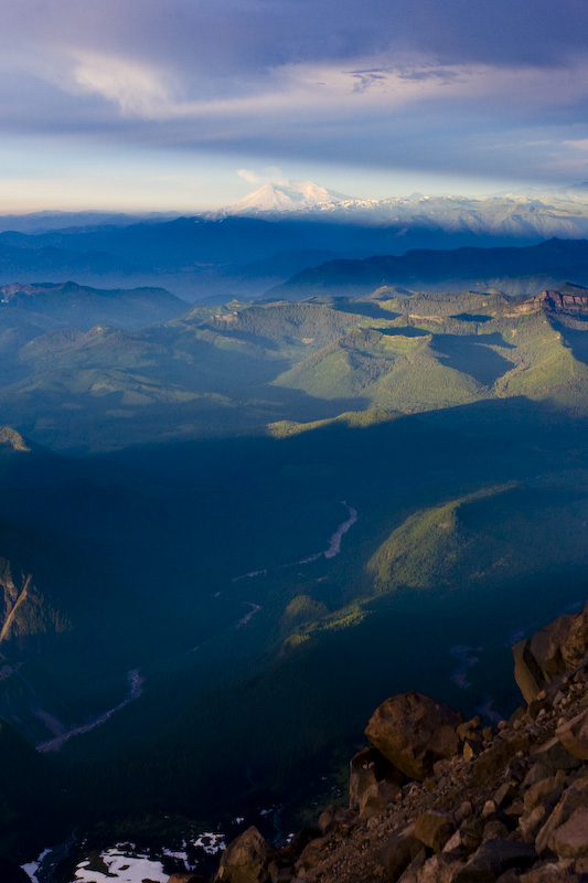 Steam Rising From Mount Saint Helens